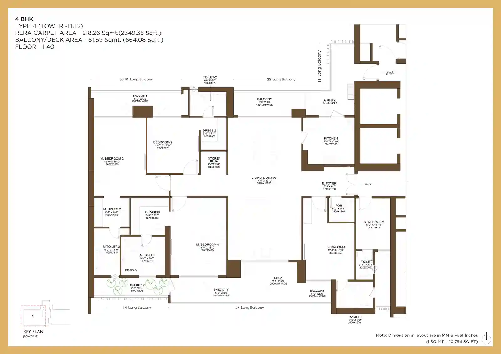 Birla Arika sector 31 floor plan